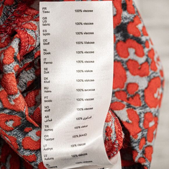 Maje NY Sleeveless Jumpsuit Floral Orange Gray print Size 36 - Picture 7 of 10